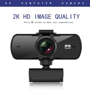מצלמת 2K Full HD 1080P מצלמת אינטרנט פוקוס אוטומטי עם מיקרופון USB מצלמת אינטרנט על מחשב נייד שולחן עבודה-YouTube Webcamera