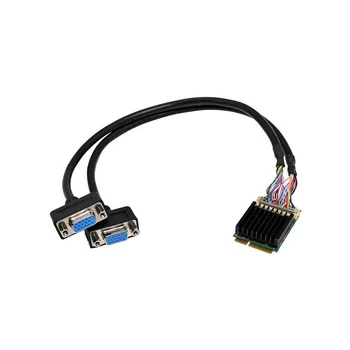 נייד Mini PCIE ל-Dual Port VGA מוטבע תמונת יישום מולטימדיה 2D גרפיקה SM750