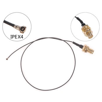 MHF4/IPEX4/IPX4 U. FL כדי RP-SMA כבל MHF4 IPX (IPEX/U. FL) נקבה RF צמה כבלים נמוך-אובדן כבל מאריך RF0.81mm