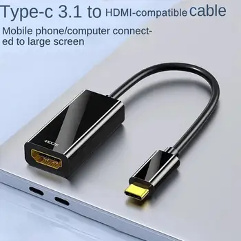 USB Type-C ל-HDMI כבל מתאם HDTV 4K חכם תואם מתאם ממיר עבור MacBook מחשב נייד מסך הטלוויזיה נמל Huawei