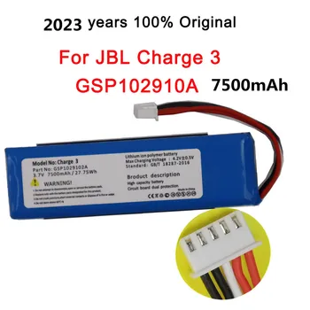 2023 שנים 100% מקורי JBL רמקול סוללה 7500mAh על JBL Charge 3 Charge3 GSP102910A CS-JML330SL רמקול סוללות