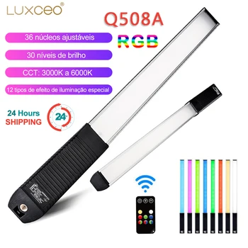 LUXCEO Q508A LED RGB וידאו אור השרביט שליטה מרחוק 3000K-6000K 36 צבעים Selfie צילום סטודיו תאורה הבר Youtube ולוג