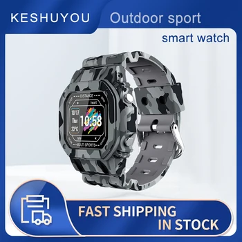 KESHUYOU I2 Smartwatch גברים חוצות ספורט שעון קצב לב נשים ילדים מתנה כושר Tracker עבור אנדרואיד ios רלו inteligente 2021
