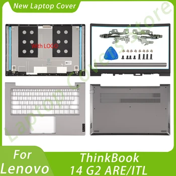 מקרים חדשים עבור Lenovo ThinkBook 14 G2 הם/ITL 14 G3 ACL LCD אחורי מכסה הלוח הקדמי Botto HingeCover צירים מחשב נייד להחליף חלקים