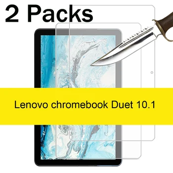2PCS עבור Lenovo ideapad דואט chromebook 10.1 CT-X606 CT-X636F זכוכית מגן מסך לוח סרט מגן 9H 2.5 D סרט ברור