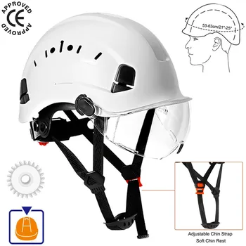 בטיחות קסדה משקפי בנייה קשה כובע לטיפוס רכיבה מגן הקסדה חיצוני עובד חילוץ קסדות ABS עובד קאפ