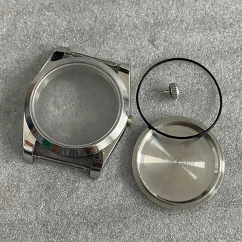 36MM הצדפה תמידי נירוסטה לצפות מקרה החלפת ספיר זכוכית ערכות NH35 NH36 שינוי חלקי השעון