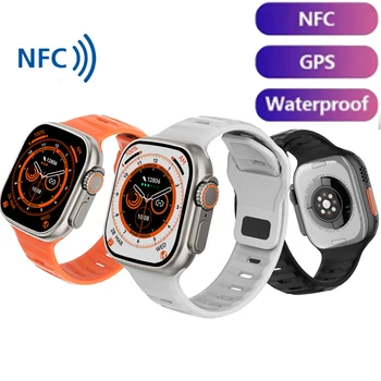 עבור iPhone Xiaomi Huawei HTC שעון חכם גברים AI הקול עוזר 2.0 אינץ עסקים זהירות א. ק. ג+PPG Smartwatch אדם GPS ספורט מסלול