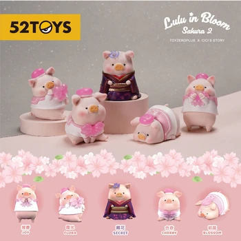 מקורי לולו שימורי חזיר בפריחה סאקורה Hanami סדרה עיוור תיבת צעצועים Kawaii קפיצים דגם בנות מתנת הפתעה בקופסה