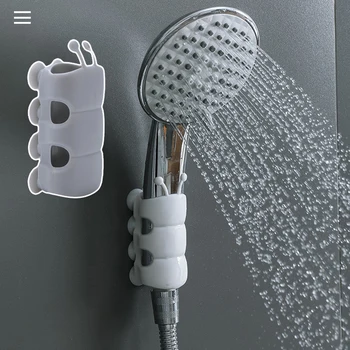 מחורר מקלחת סוגר מקלחת יצירתי התאמת תושבת שירותים אספקה הזחל מקלחת סוגר מקלחת כוס יניקה