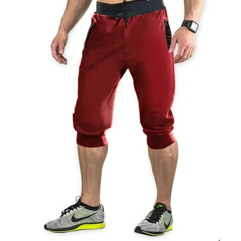 2023 גברים שרוך הקיץ אצן מכנסיים קצרים מזדמנים כושר כפול חבל קצוץ מכנסיים אופנה רחוב Homme מכנסי (S-3XL)