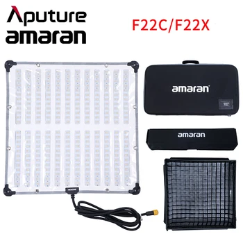 Aputure Amaran F22C/F22X גמיש אור RGBWW צבע מלא וידאו אור 2500-7500K מנורת סטודיו עם רשת Softbox
