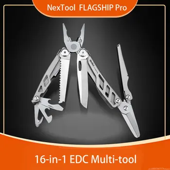 חדש MijiaNextool הדגל Pro 16 1 סכינים מתקפלים אולר רב תכליתי Plier מספריים דיג EDC מיני כלי הישרדות