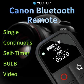 שלט רחוק עבור Canon מצלמות עם Sceen וחזק חדש Funtions תואם עם BR-E1 R5 R6 G7X3 G5 M50M2 R7 R10 R62
