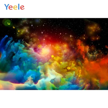 Yeele צבעוני ענן כוכבי השמים זירת רקע התינוק הנולד צילום דיוקן רקע לצילום סטודיו Photophone ויניל