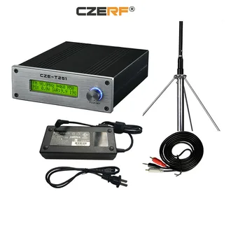 CZE-T251 25w וואט לרכב משדר FM דיגיטלי מגבר אודיו 2.1 עם אנטנה ערכות
