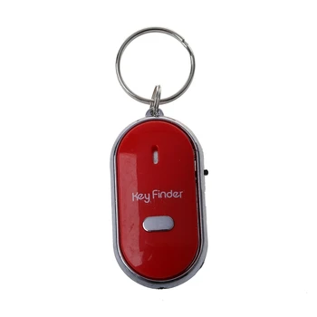 העליון עסקאות 6Pcs לשרוק המפתח האבוד Finder מהבהב צפצוף איתור מרחוק מחזיק מפתחות טבעת LED