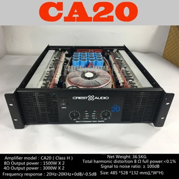CA20 מקצועי מגבר כוח, כוח טהור Amp 2channels (3u) KTV/הבמה/בידור ביתי KTV 8Ohm 1500W*2/4Ohm 3000W*2