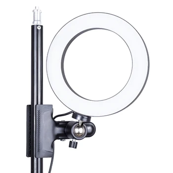 ניתן לעמעום 26cm הובילו טבעת אור עם מלחציים Selfie מנורת התאורה צילום וידאו בשידור חי ב-Youtube סטודיו לצילום קליפ Ringlight