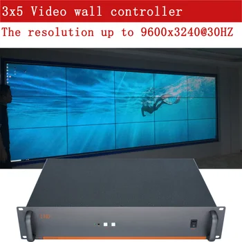 3x5 קיר וידאו בקר,הרזולוציה עד 9600x3240@30HZ,קיר וידאו מעבד החדרת ל-15 יחידות ,TK-GT0315