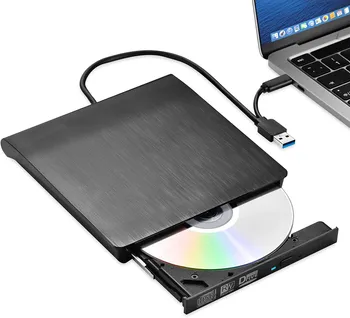 חיצוני, כונן צורב DVD 3D סלים כונן אופטי הסופר קורא CD/DVD צורב עבור ה-Macbook Air 13.6 M2 2022 Pro 14 16 2021