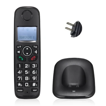 D1001 מקצועי אלחוטי לטלפון הקווי עם המתקשר תצוגה מרובי שפות