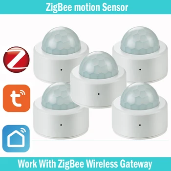 Tuya Zigbee 3.0 חכם PIR חיישן תנועה אנושית חיישן תנועה חכם בבית גלאי אבטחה בבית לעבוד עם Tuya חכם חיים שער
