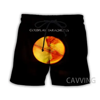 CAVVING 3D מודפס להקת רוק קיץ קצרים חוף אופנת רחוב יבש מהירה מזדמנים מכנסיים קצרים מכנסיים זיעה לנשים/גברים.